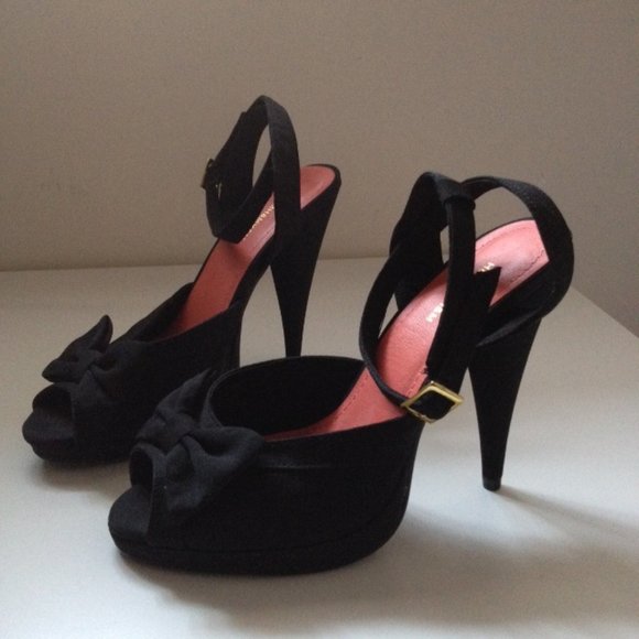 H&M black ankle strap heels - Picture 2 of 4